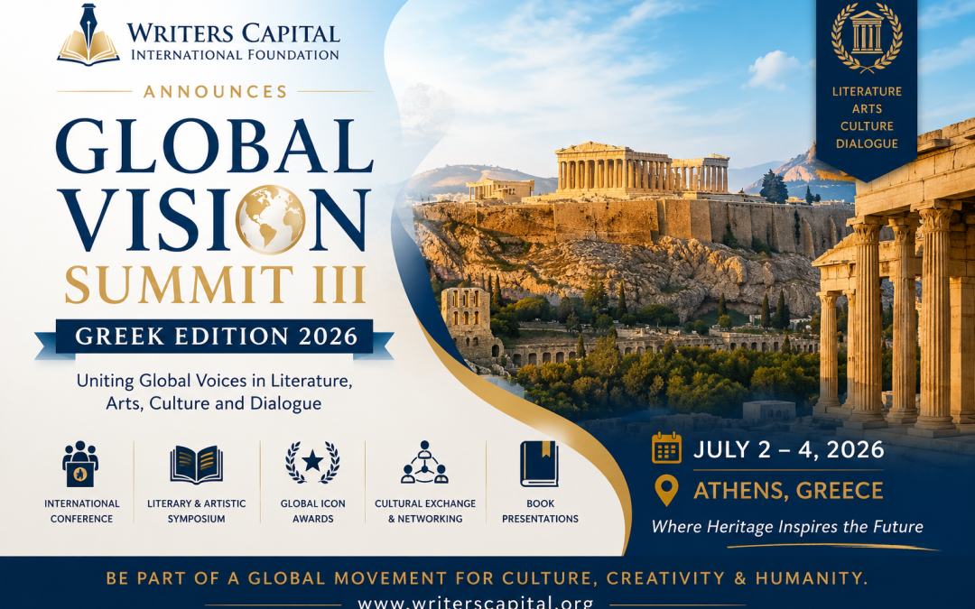 Writers Capital International Foundation Announces Global Vision Summit III – Greek Edition 2026