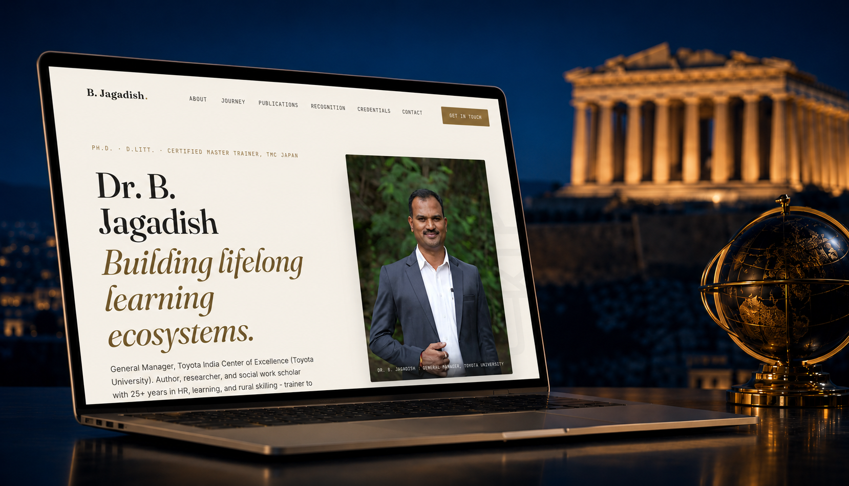 official author website for Dr Jagadish B